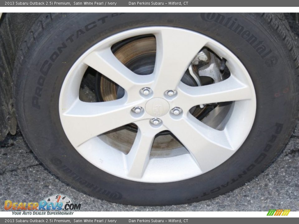 2013 Subaru Outback 2.5i Premium Satin White Pearl / Ivory Photo #23