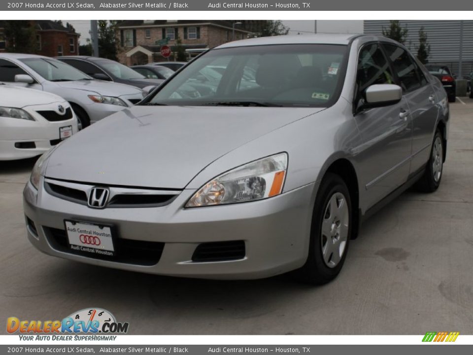 2007 Honda Accord LX Sedan Alabaster Silver Metallic / Black Photo #3