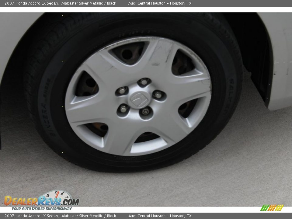 2007 Honda Accord LX Sedan Alabaster Silver Metallic / Black Photo #12