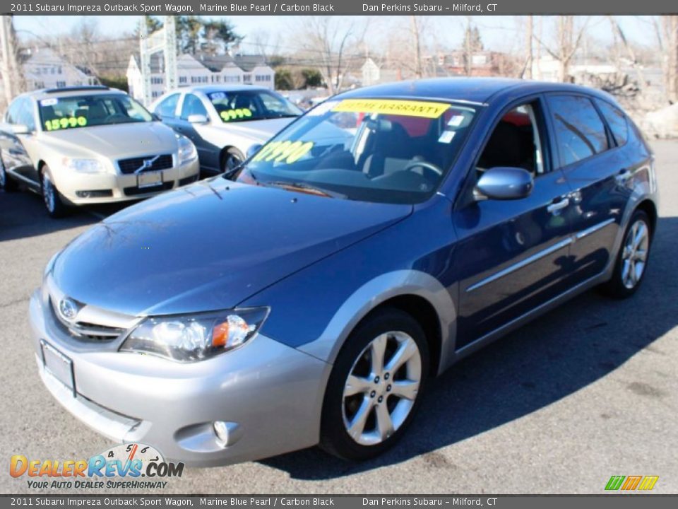 2011 Subaru Impreza Outback Sport Wagon Marine Blue Pearl / Carbon Black Photo #3