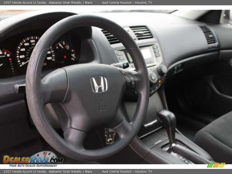 2007 Honda Accord LX Sedan Alabaster Silver Metallic / Black Photo #15