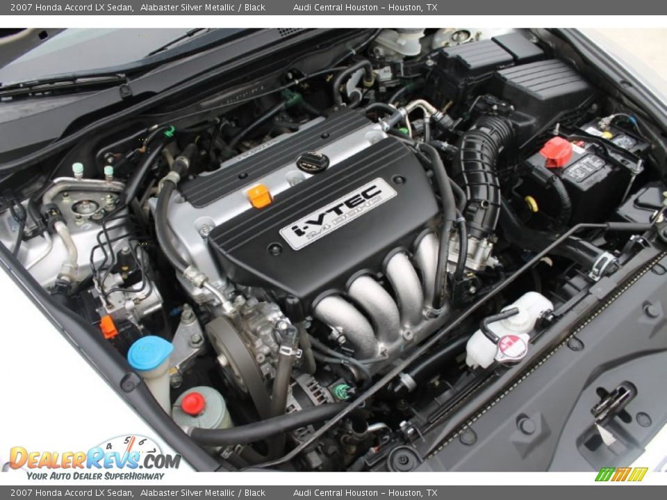 2007 Honda Accord LX Sedan Alabaster Silver Metallic / Black Photo #29