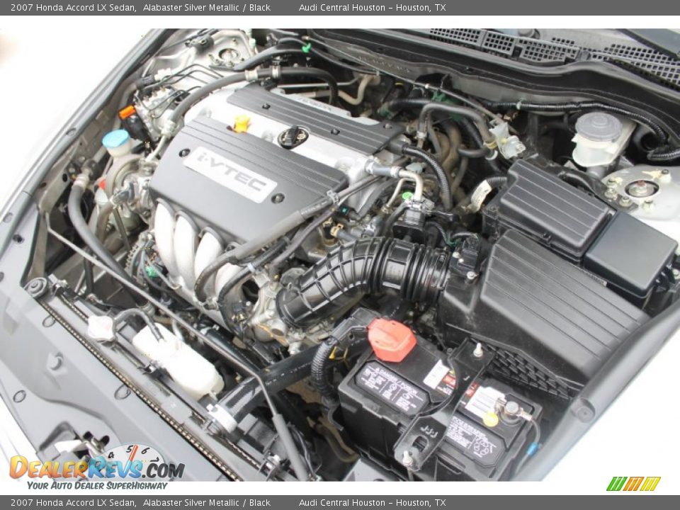 2007 Honda Accord LX Sedan Alabaster Silver Metallic / Black Photo #30