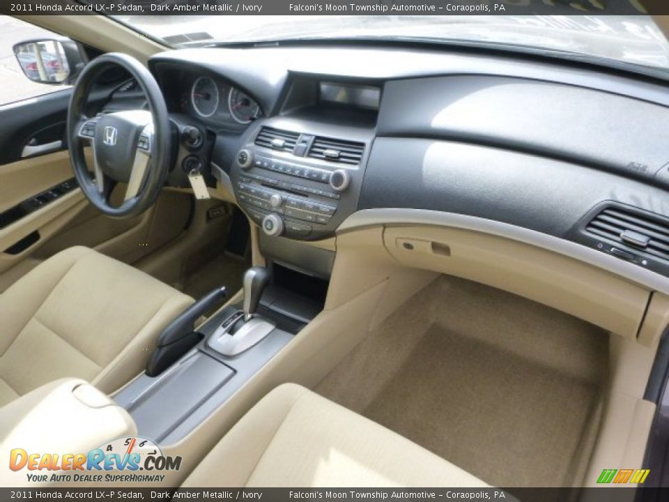 2011 Honda Accord LX-P Sedan Dark Amber Metallic / Ivory Photo #11