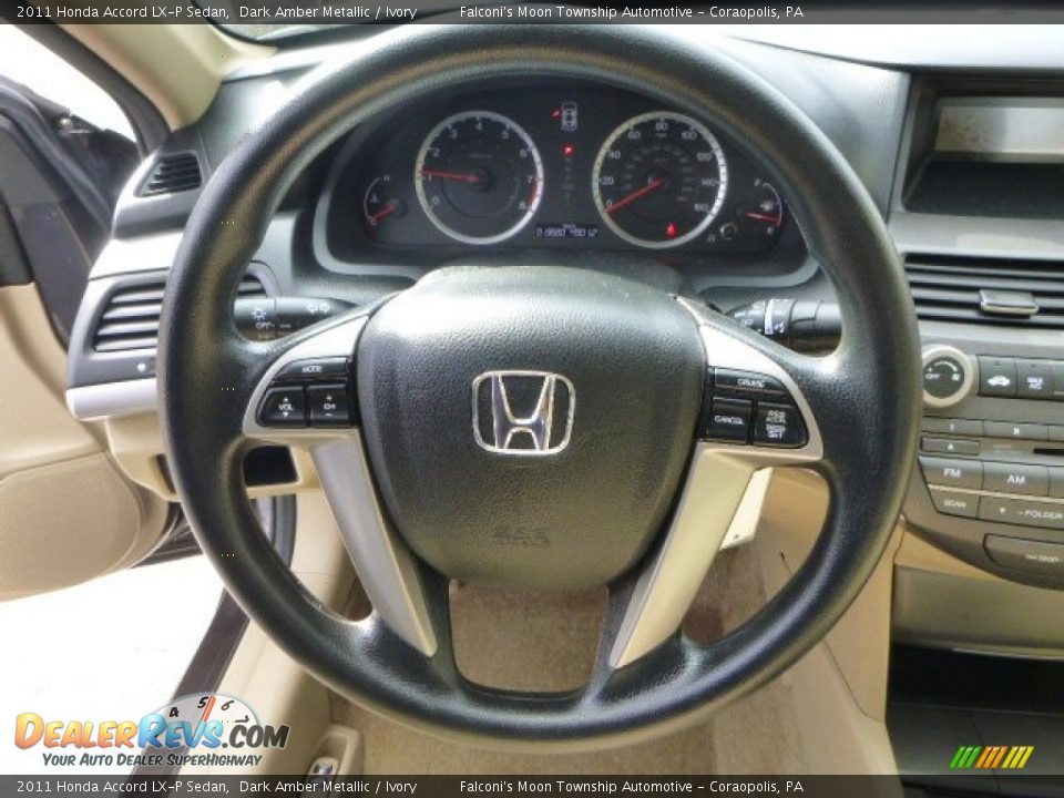 2011 Honda Accord LX-P Sedan Dark Amber Metallic / Ivory Photo #22