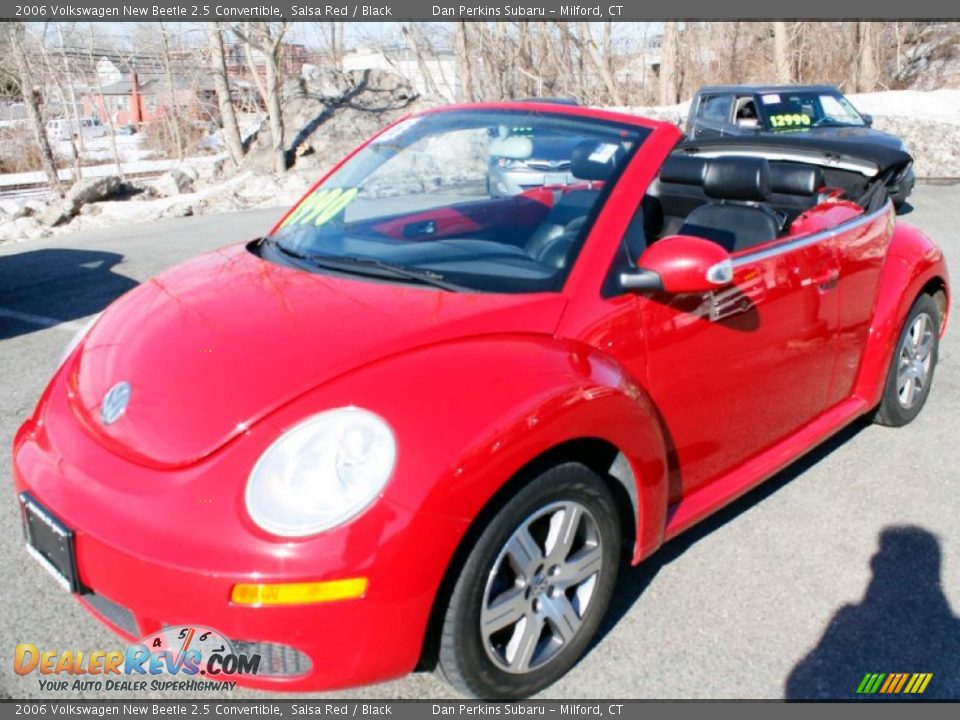 2006 Volkswagen New Beetle 2.5 Convertible Salsa Red / Black Photo #3
