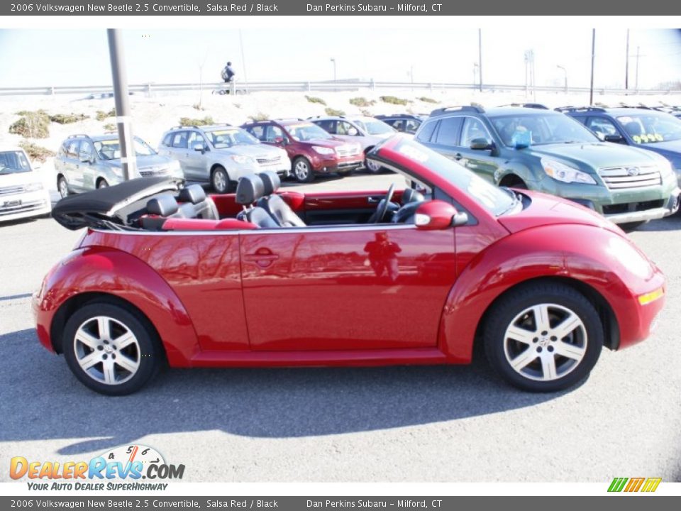 2006 Volkswagen New Beetle 2.5 Convertible Salsa Red / Black Photo #4