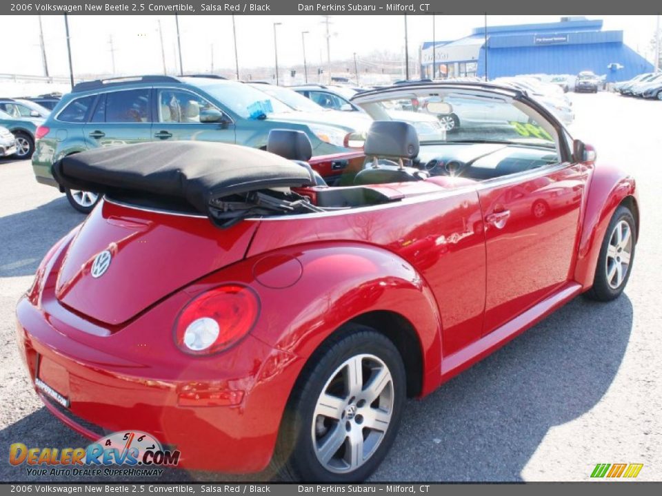 2006 Volkswagen New Beetle 2.5 Convertible Salsa Red / Black Photo #6