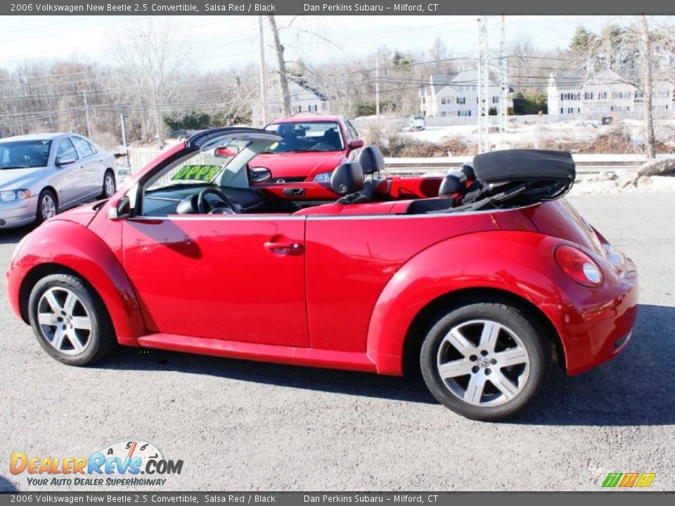 2006 Volkswagen New Beetle 2.5 Convertible Salsa Red / Black Photo #11