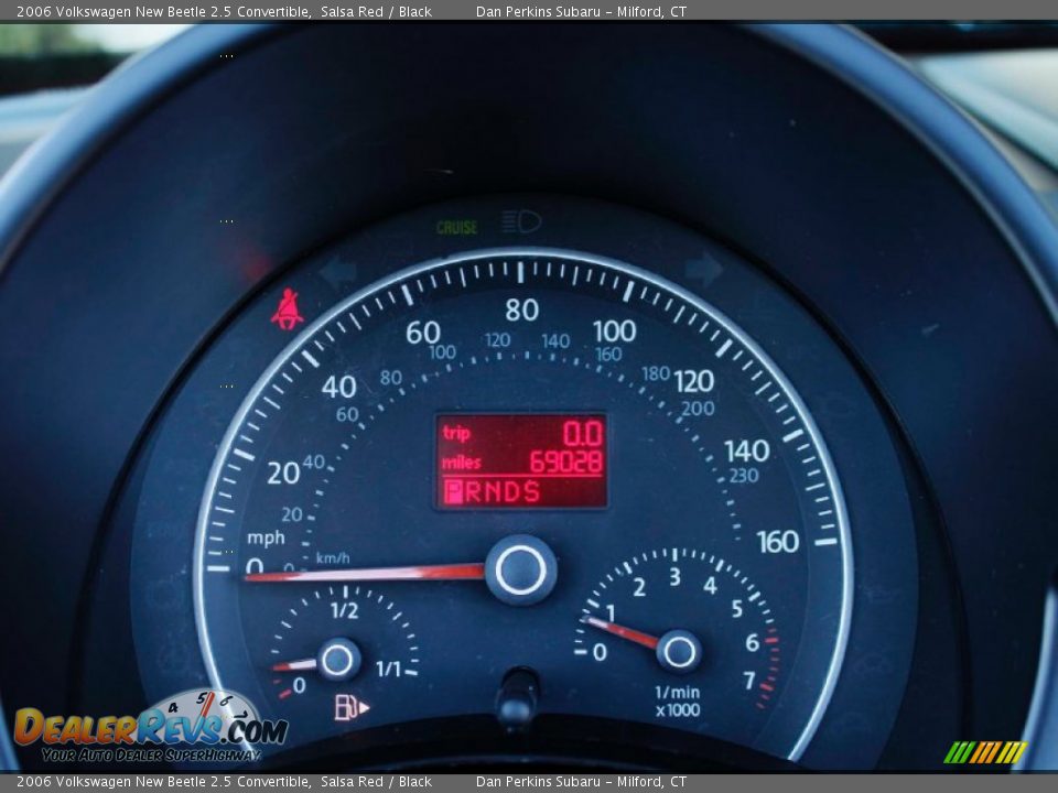 2006 Volkswagen New Beetle 2.5 Convertible Salsa Red / Black Photo #15