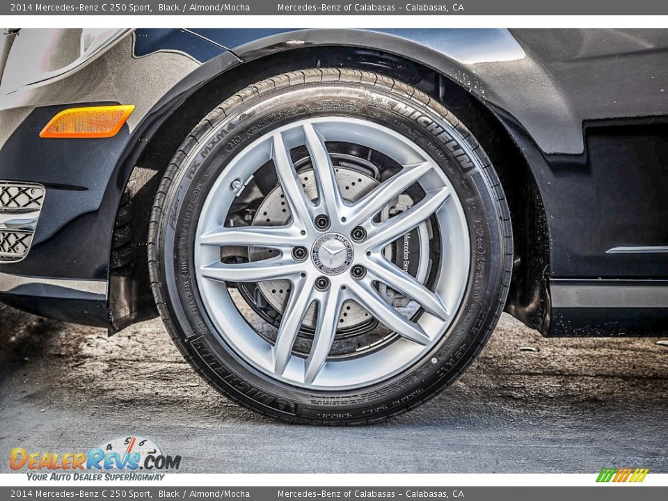 2014 Mercedes-Benz C 250 Sport Black / Almond/Mocha Photo #10