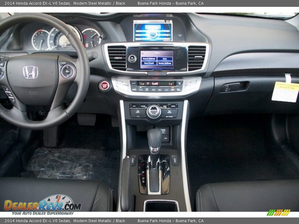 2014 Honda Accord EX-L V6 Sedan Modern Steel Metallic / Black Photo #14