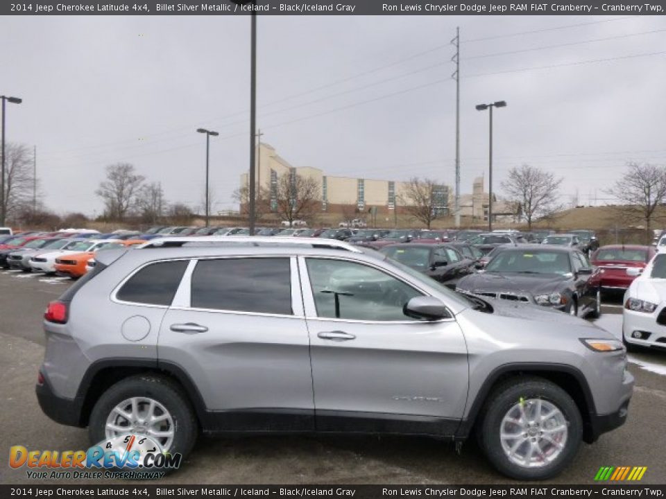 2014 Jeep Cherokee Latitude 4x4 Billet Silver Metallic / Iceland - Black/Iceland Gray Photo #5