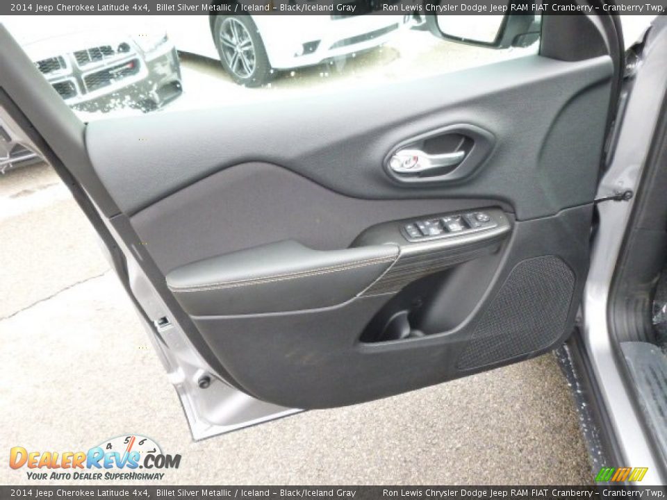 2014 Jeep Cherokee Latitude 4x4 Billet Silver Metallic / Iceland - Black/Iceland Gray Photo #11