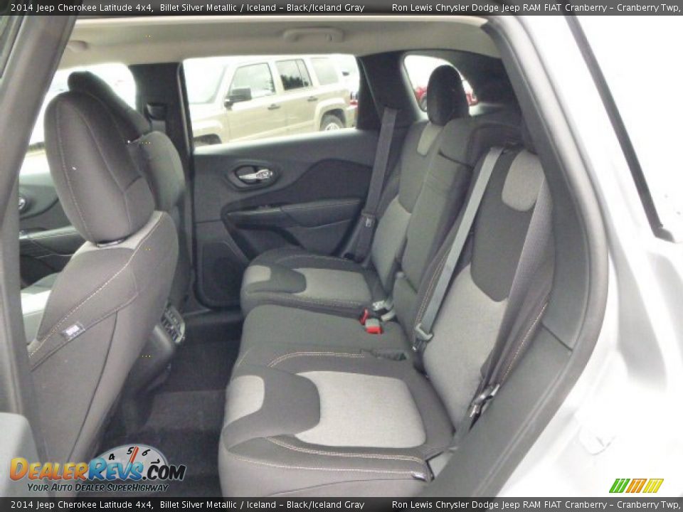 2014 Jeep Cherokee Latitude 4x4 Billet Silver Metallic / Iceland - Black/Iceland Gray Photo #12