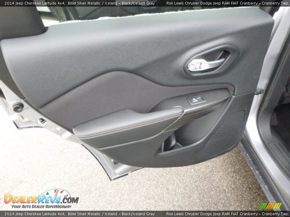 2014 Jeep Cherokee Latitude 4x4 Billet Silver Metallic / Iceland - Black/Iceland Gray Photo #13