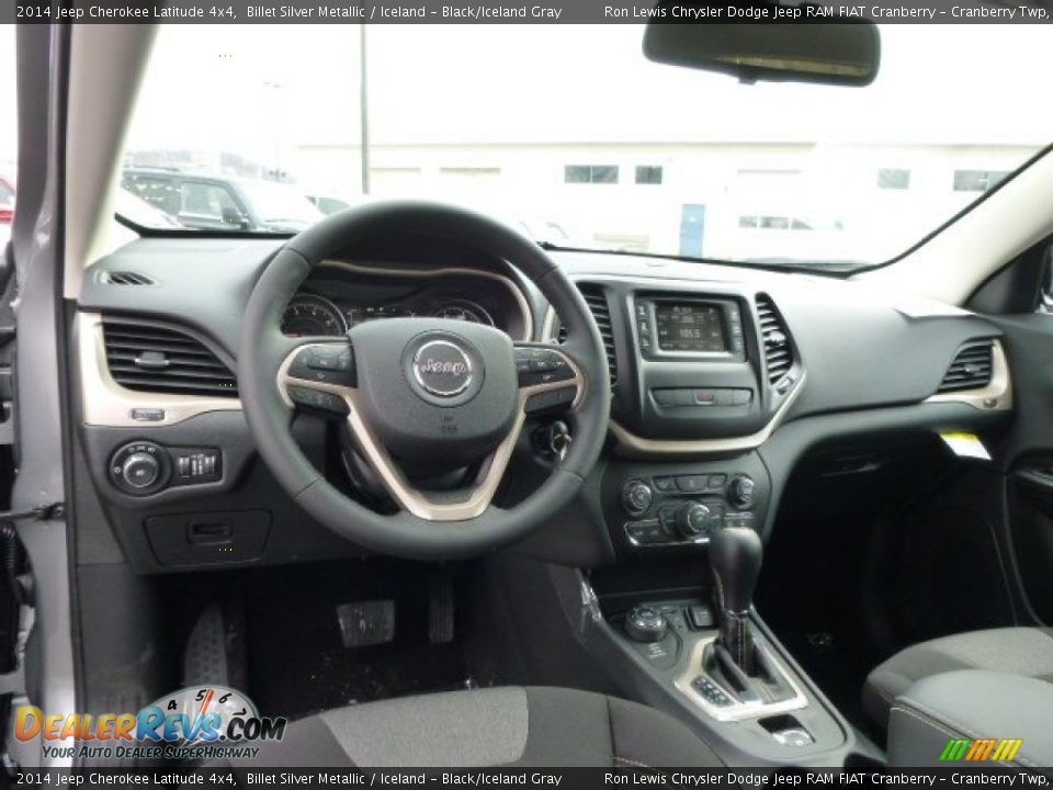 2014 Jeep Cherokee Latitude 4x4 Billet Silver Metallic / Iceland - Black/Iceland Gray Photo #14