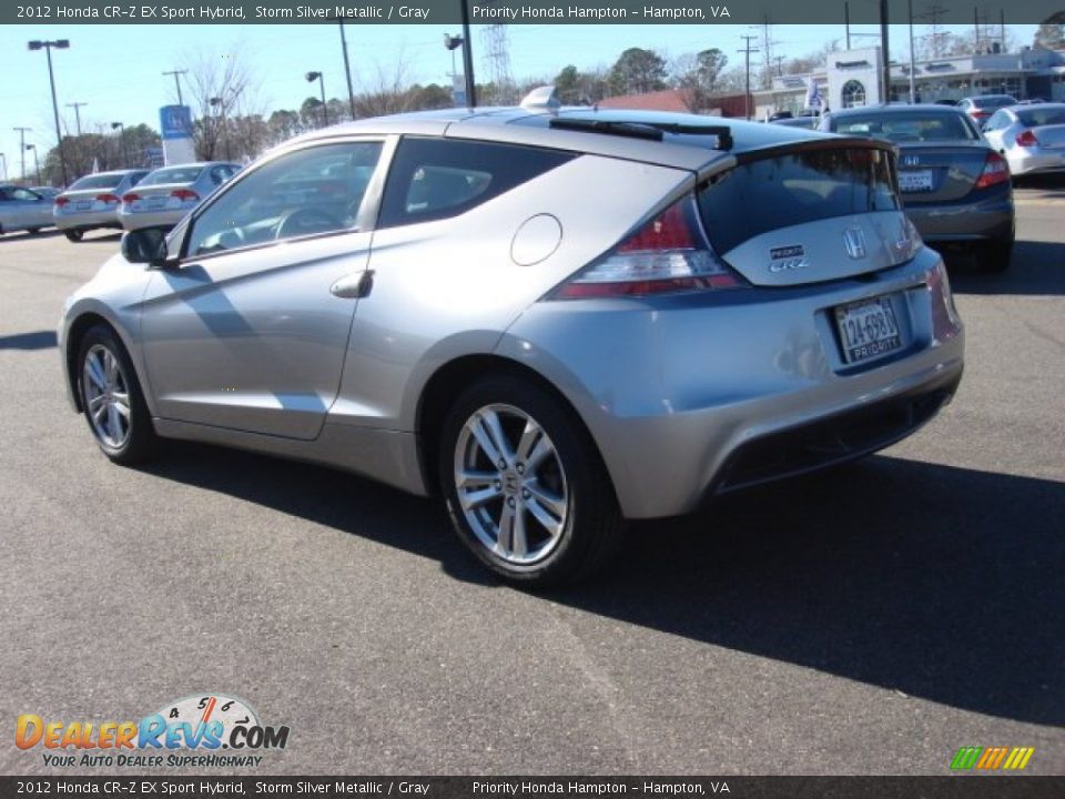 2012 Honda CR-Z EX Sport Hybrid Storm Silver Metallic / Gray Photo #4