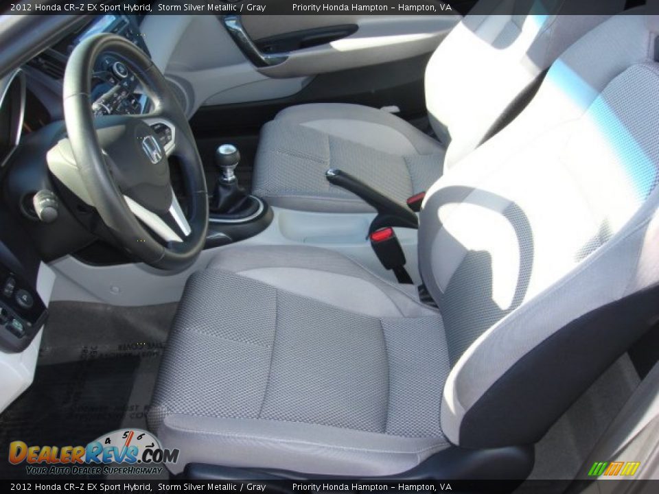 2012 Honda CR-Z EX Sport Hybrid Storm Silver Metallic / Gray Photo #10