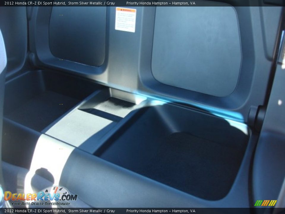 2012 Honda CR-Z EX Sport Hybrid Storm Silver Metallic / Gray Photo #11