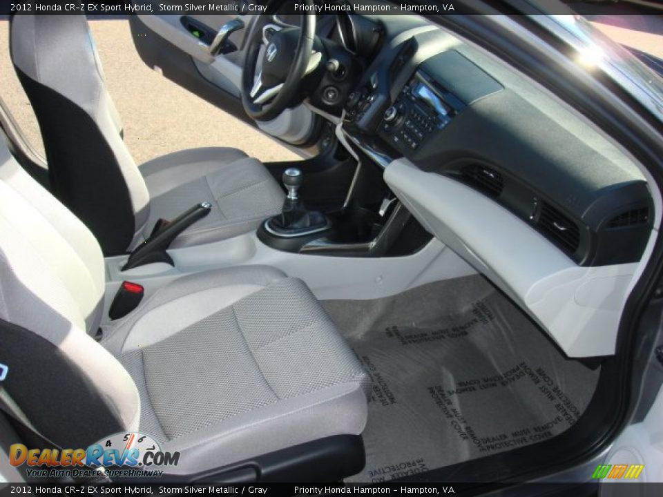 2012 Honda CR-Z EX Sport Hybrid Storm Silver Metallic / Gray Photo #13