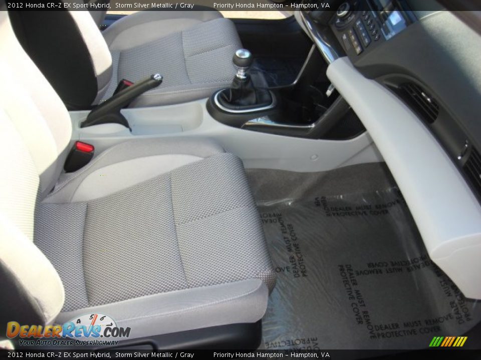 2012 Honda CR-Z EX Sport Hybrid Storm Silver Metallic / Gray Photo #14