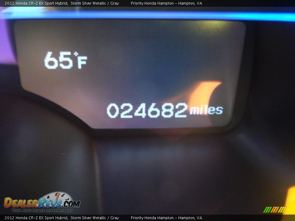 2012 Honda CR-Z EX Sport Hybrid Storm Silver Metallic / Gray Photo #20