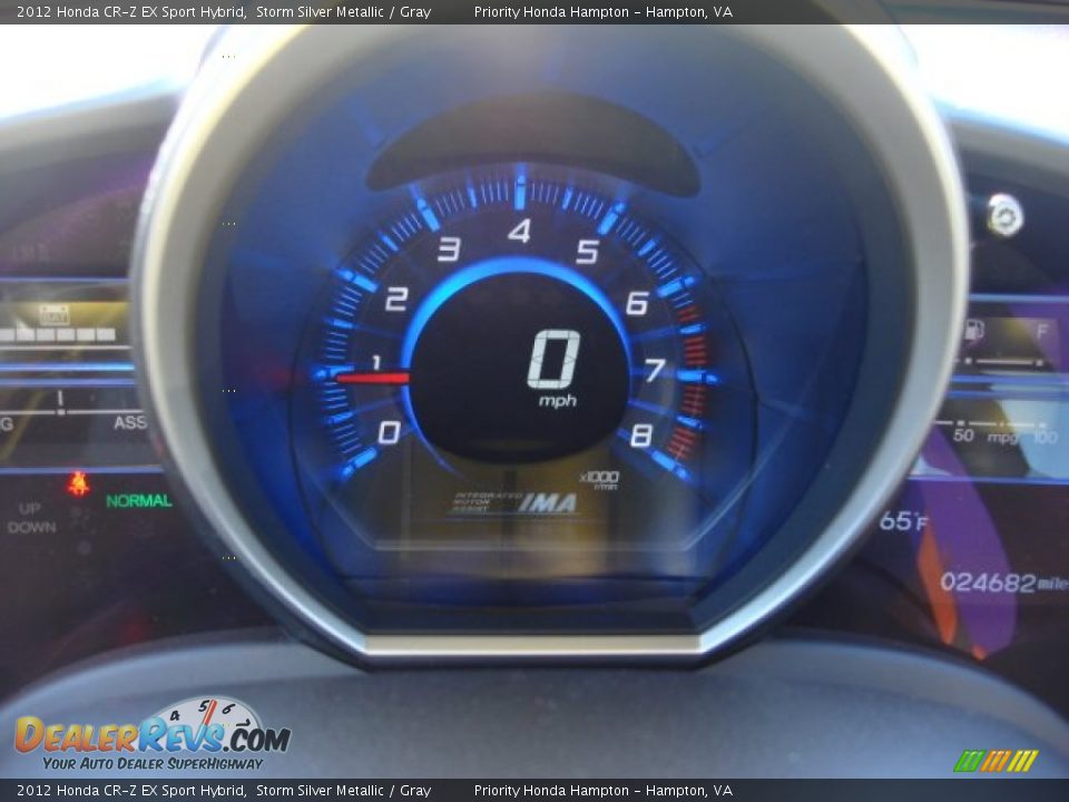 2012 Honda CR-Z EX Sport Hybrid Storm Silver Metallic / Gray Photo #21