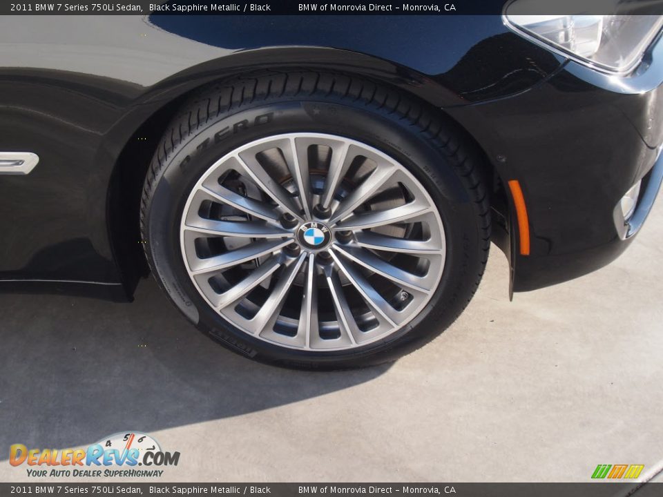 2011 BMW 7 Series 750Li Sedan Black Sapphire Metallic / Black Photo #2