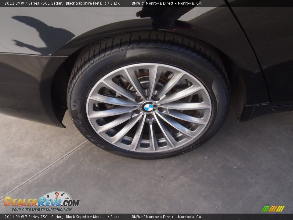 2011 BMW 7 Series 750Li Sedan Black Sapphire Metallic / Black Photo #4