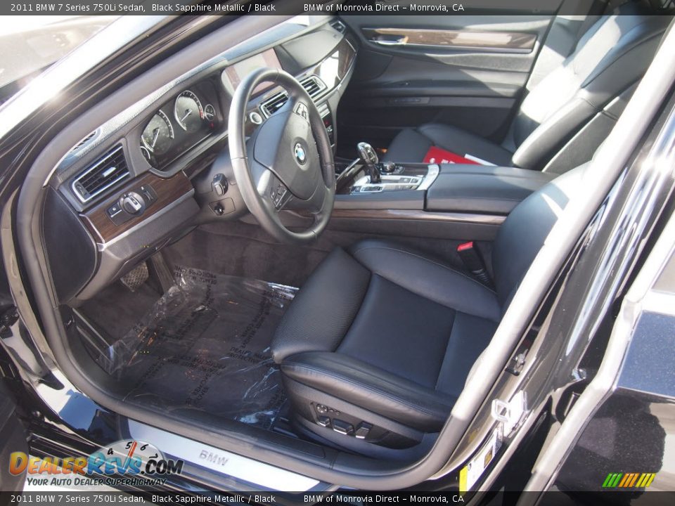 2011 BMW 7 Series 750Li Sedan Black Sapphire Metallic / Black Photo #6