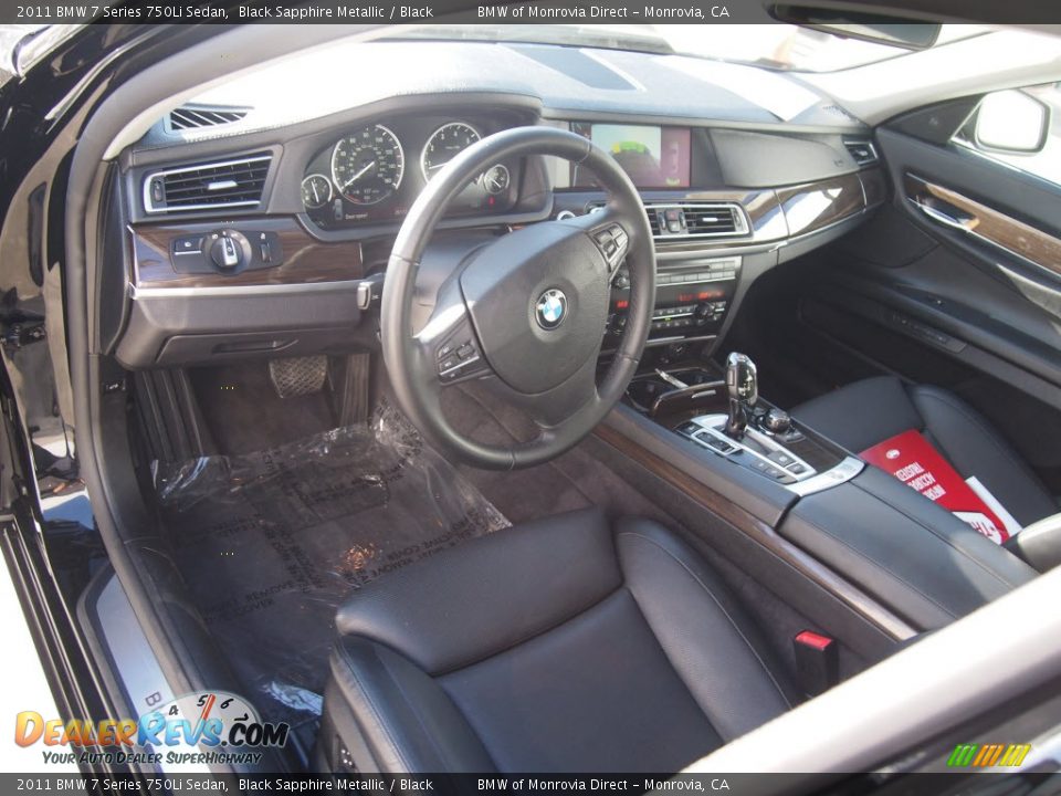 2011 BMW 7 Series 750Li Sedan Black Sapphire Metallic / Black Photo #7