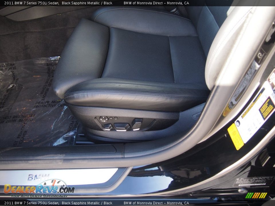 2011 BMW 7 Series 750Li Sedan Black Sapphire Metallic / Black Photo #9