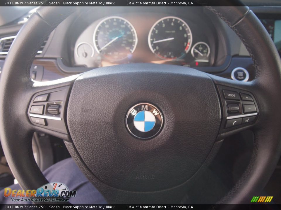 2011 BMW 7 Series 750Li Sedan Black Sapphire Metallic / Black Photo #11