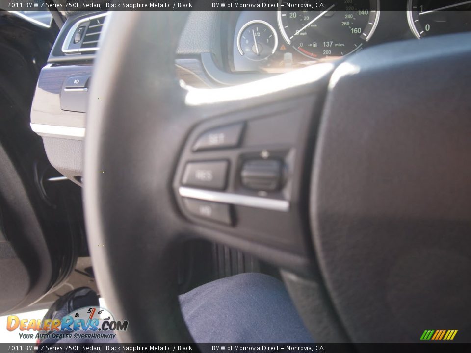 2011 BMW 7 Series 750Li Sedan Black Sapphire Metallic / Black Photo #12
