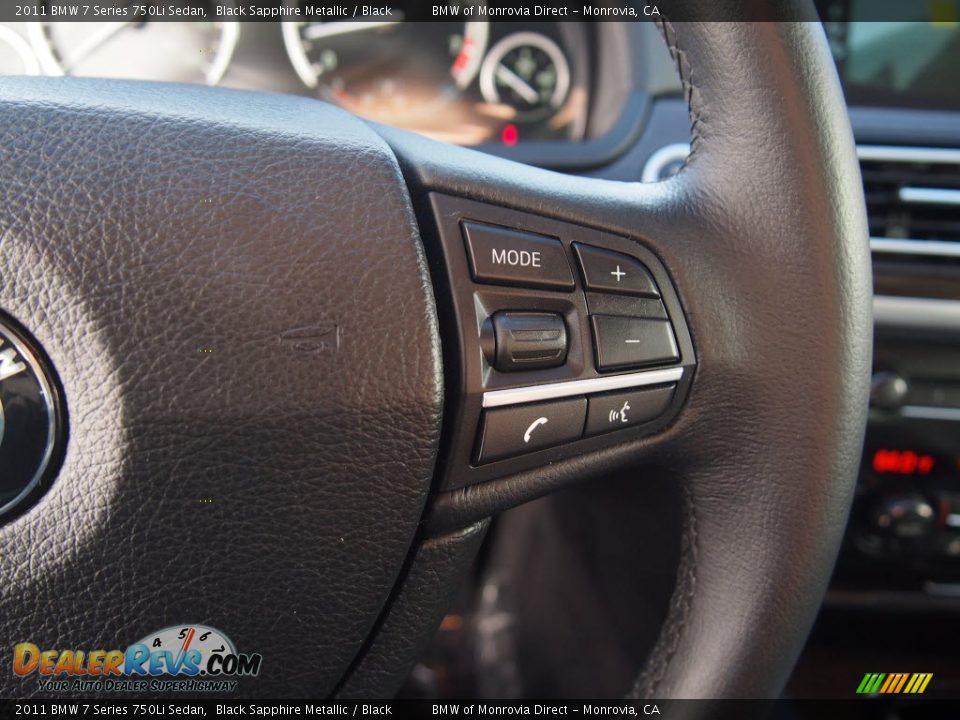 2011 BMW 7 Series 750Li Sedan Black Sapphire Metallic / Black Photo #13