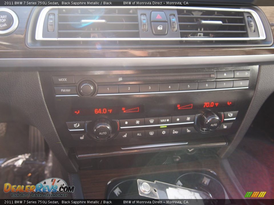 2011 BMW 7 Series 750Li Sedan Black Sapphire Metallic / Black Photo #16