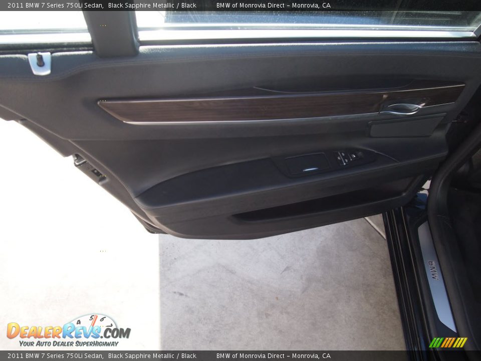 2011 BMW 7 Series 750Li Sedan Black Sapphire Metallic / Black Photo #20