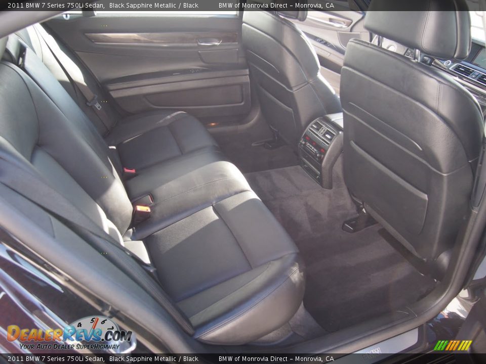 2011 BMW 7 Series 750Li Sedan Black Sapphire Metallic / Black Photo #22