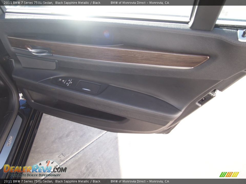 2011 BMW 7 Series 750Li Sedan Black Sapphire Metallic / Black Photo #23