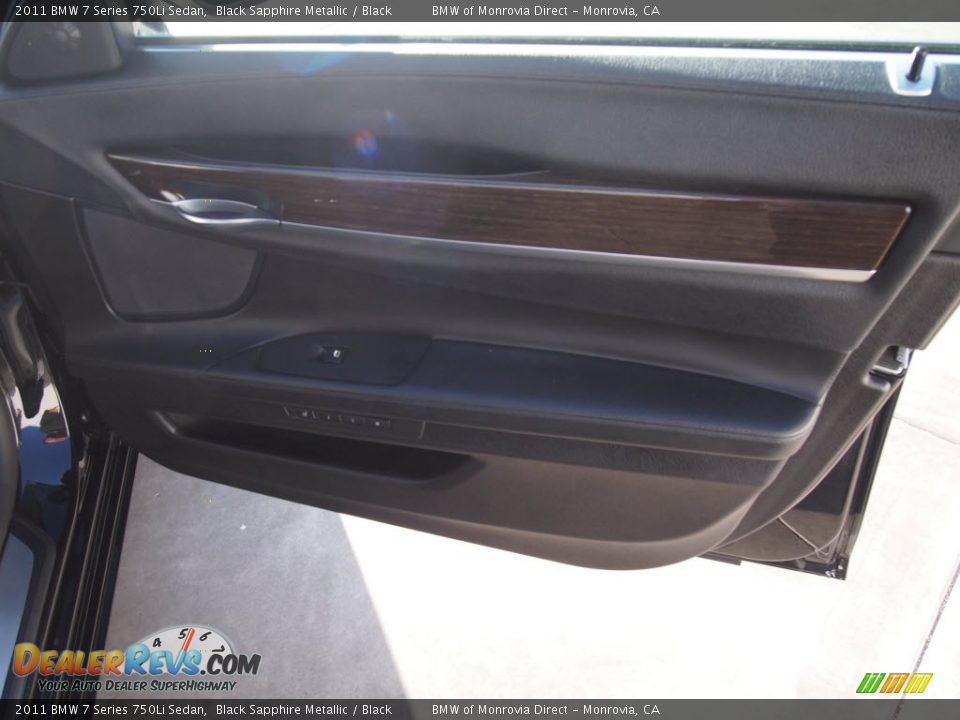 2011 BMW 7 Series 750Li Sedan Black Sapphire Metallic / Black Photo #25