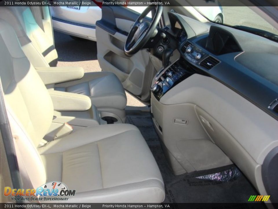 2011 Honda Odyssey EX-L Mocha Metallic / Beige Photo #16