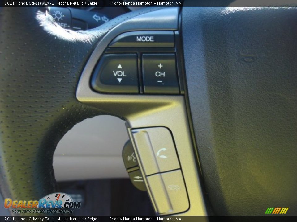 2011 Honda Odyssey EX-L Mocha Metallic / Beige Photo #32