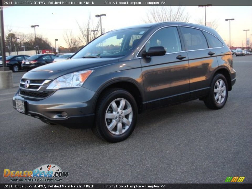 2011 Honda CR-V SE 4WD Polished Metal Metallic / Black Photo #2