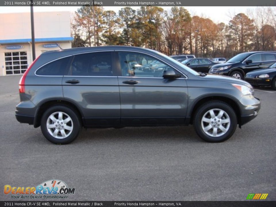 2011 Honda CR-V SE 4WD Polished Metal Metallic / Black Photo #6