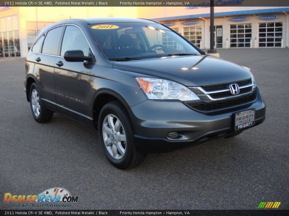 2011 Honda CR-V SE 4WD Polished Metal Metallic / Black Photo #7