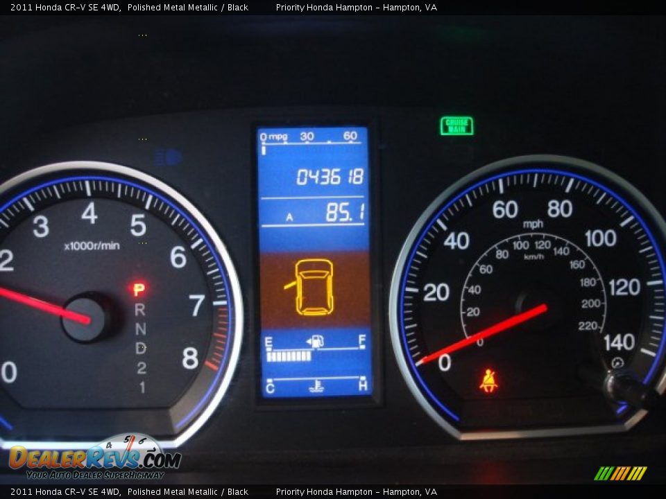 2011 Honda CR-V SE 4WD Polished Metal Metallic / Black Photo #18