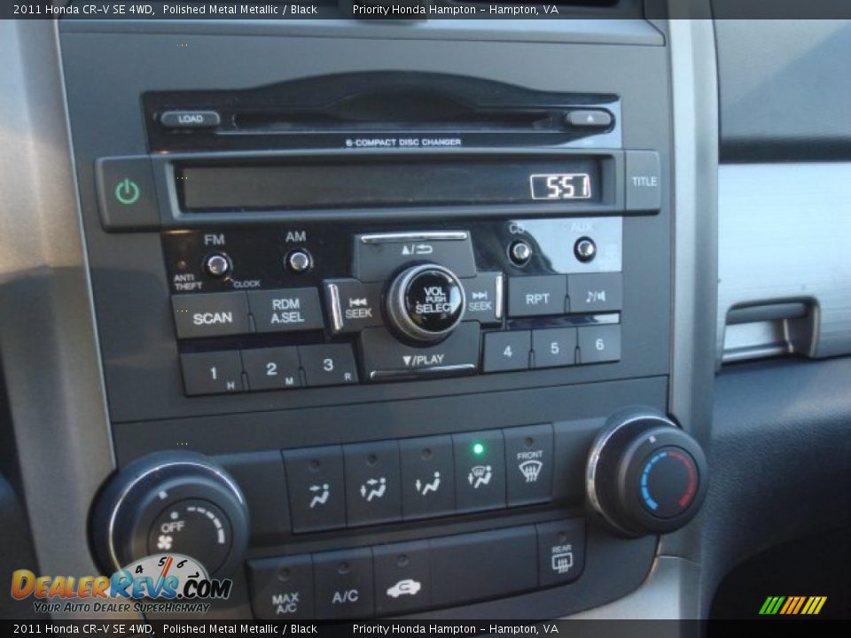 2011 Honda CR-V SE 4WD Polished Metal Metallic / Black Photo #19