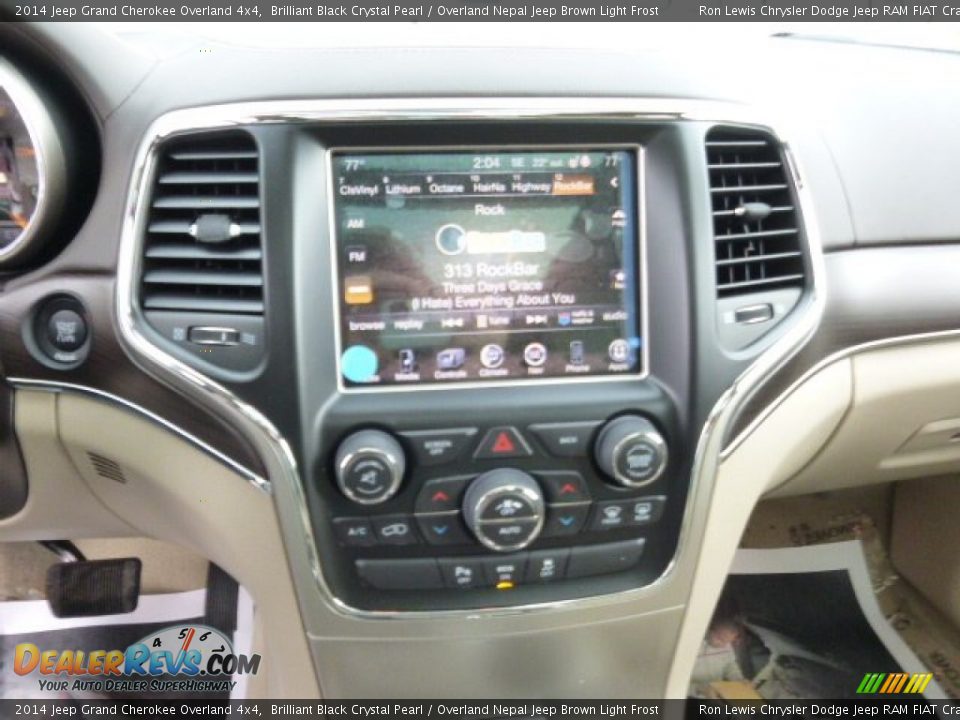 2014 Jeep Grand Cherokee Overland 4x4 Brilliant Black Crystal Pearl / Overland Nepal Jeep Brown Light Frost Photo #15