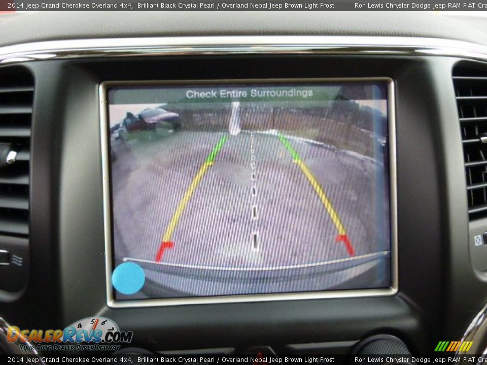 2014 Jeep Grand Cherokee Overland 4x4 Brilliant Black Crystal Pearl / Overland Nepal Jeep Brown Light Frost Photo #16